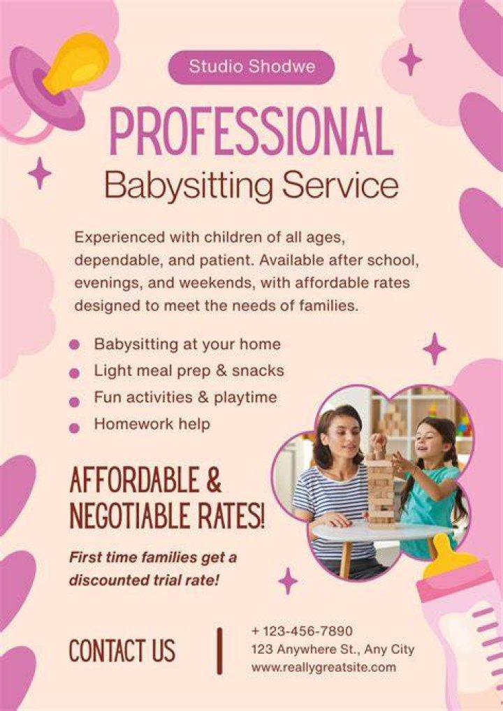 How do teens advertise babysitting?