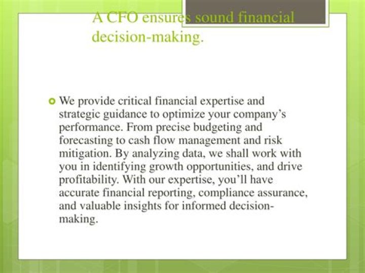 How do you make a sound financial decision?