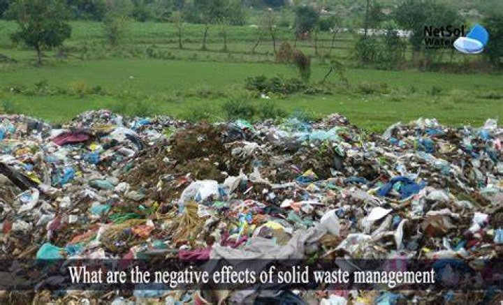 What are the negative effects of waste management?