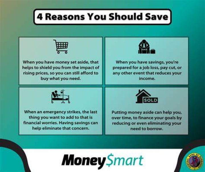 What are the reasons why we save money?