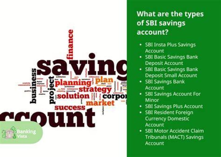 What are the types of account in SBI bank?