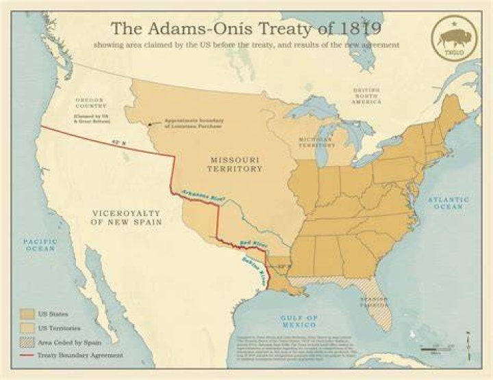 What three things did the Adams Onis Treaty accomplish?