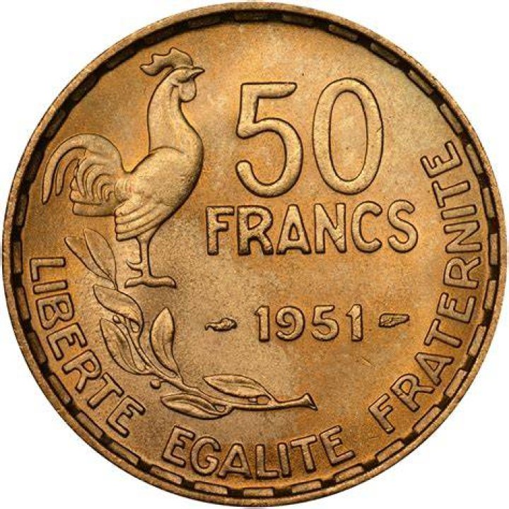 What was a French franc worth in 1900?