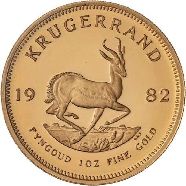 What was the price of a Krugerrand in 1982?